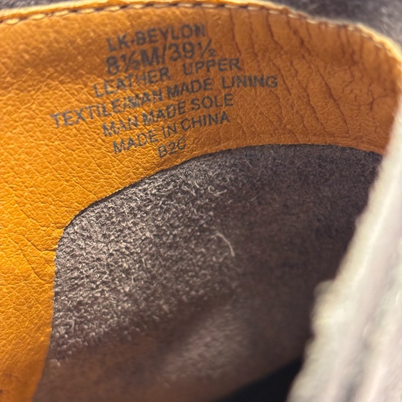 Lucky Brand Women's Ankle Boots SZ 8.5 Back Zip Gray - Picture 8 of 10